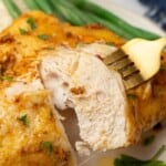 piece of baked split chicken breast