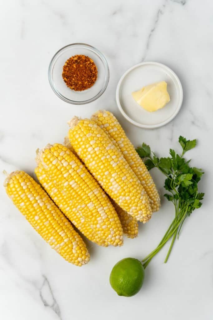 ingredients for cajun corn on the cob