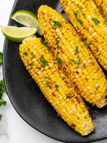 closeup of corn on the cob