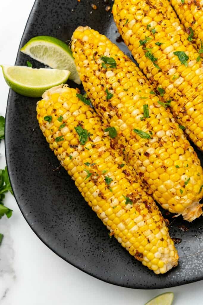 closeup of corn on the cob