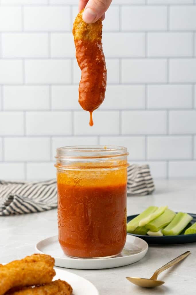 mild buffalo sauce in a jar