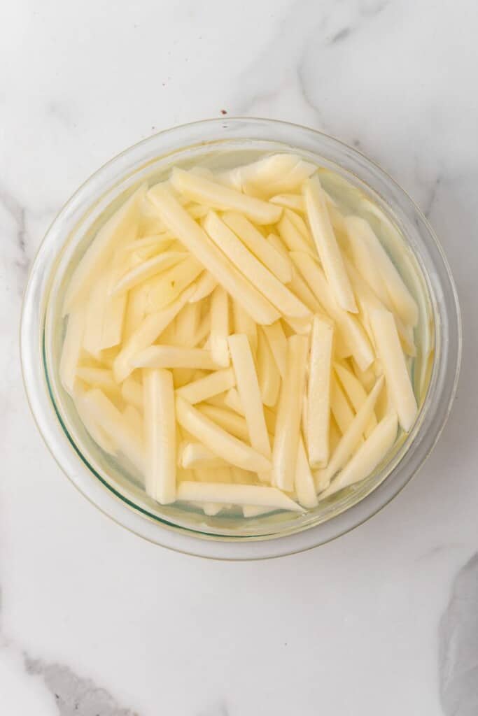 soaking fries