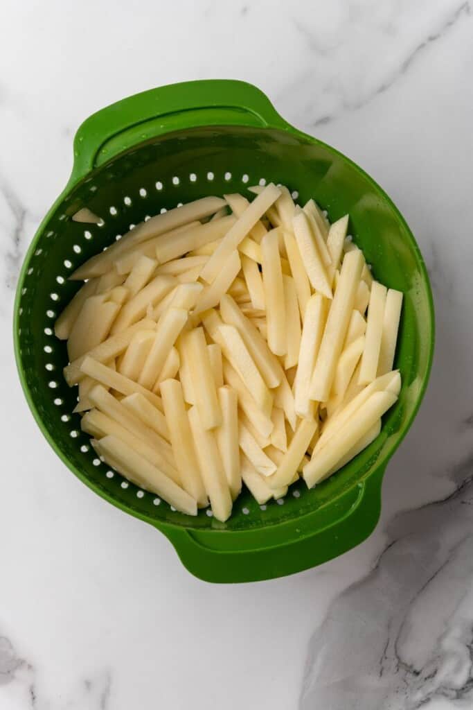 straining french fries