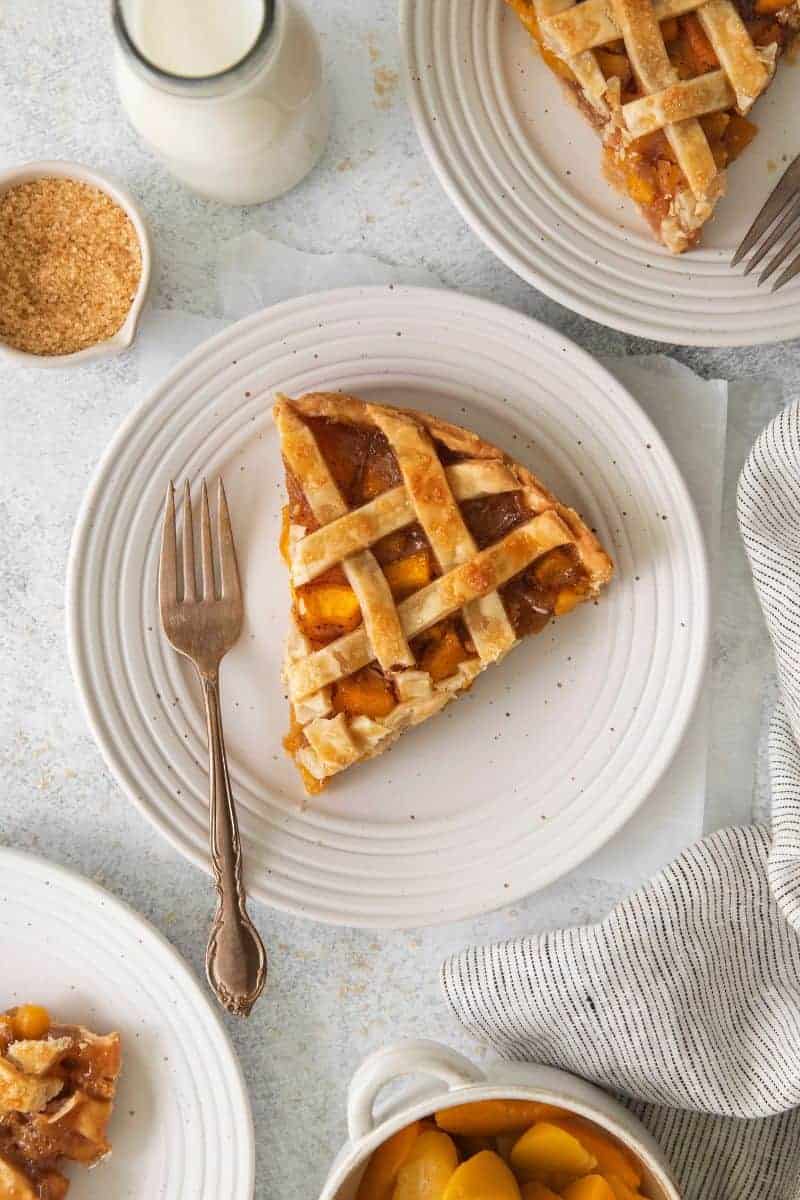 Peach pie with canned peaches everyday family cooking