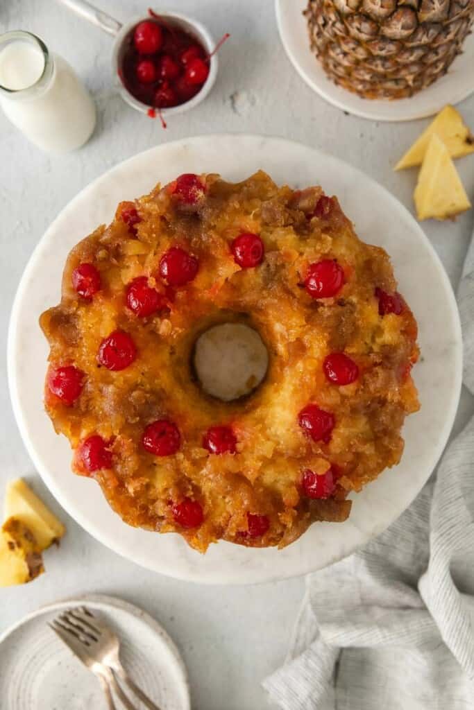 pineapple upside down cake with crushed pineapple