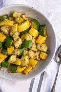 Air Fryer Squash and Zucchini | Everyday Family Cooking