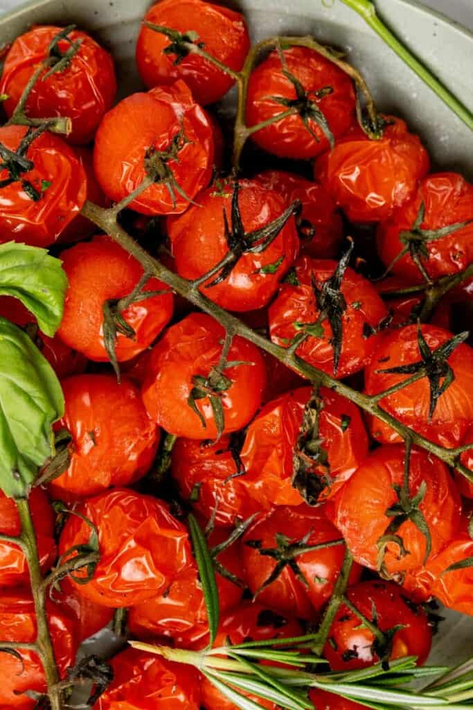 Roasted Tomatoes on the vine.