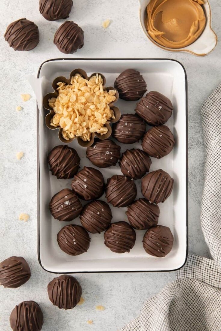 Peanut Butter Balls with Rice Krispies Everyday Family Cooking
