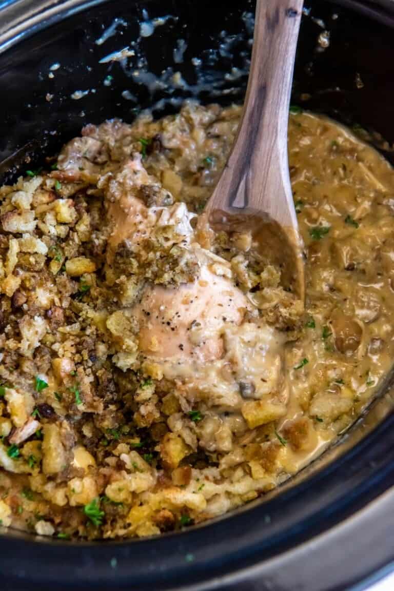 Crock Pot Chicken and Stuffing Everyday Family Cooking