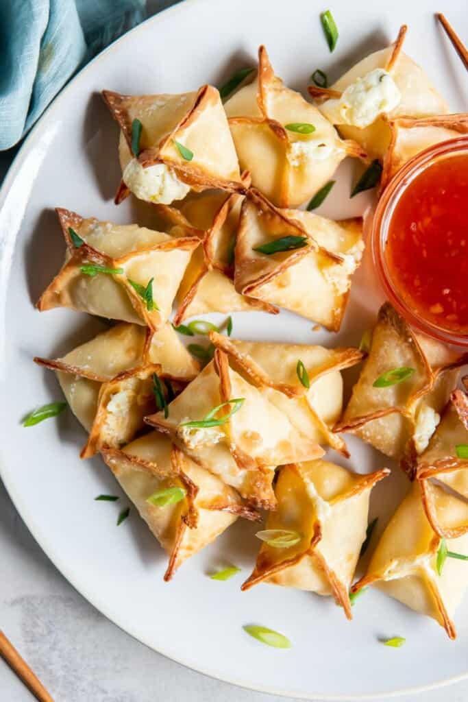 cream cheese wontons made in air fryer