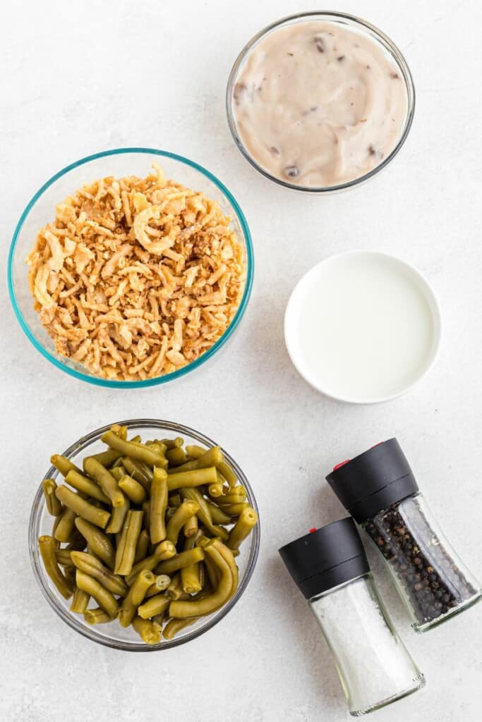 ingredients needed for canned green bean casserole