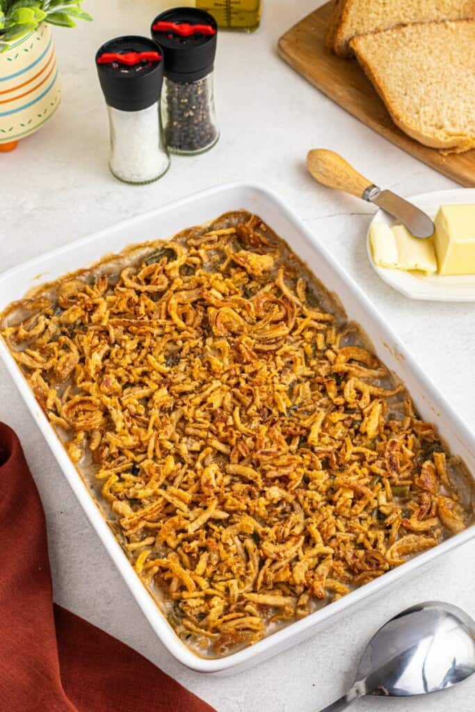 side view of 
del monte green bean casserole