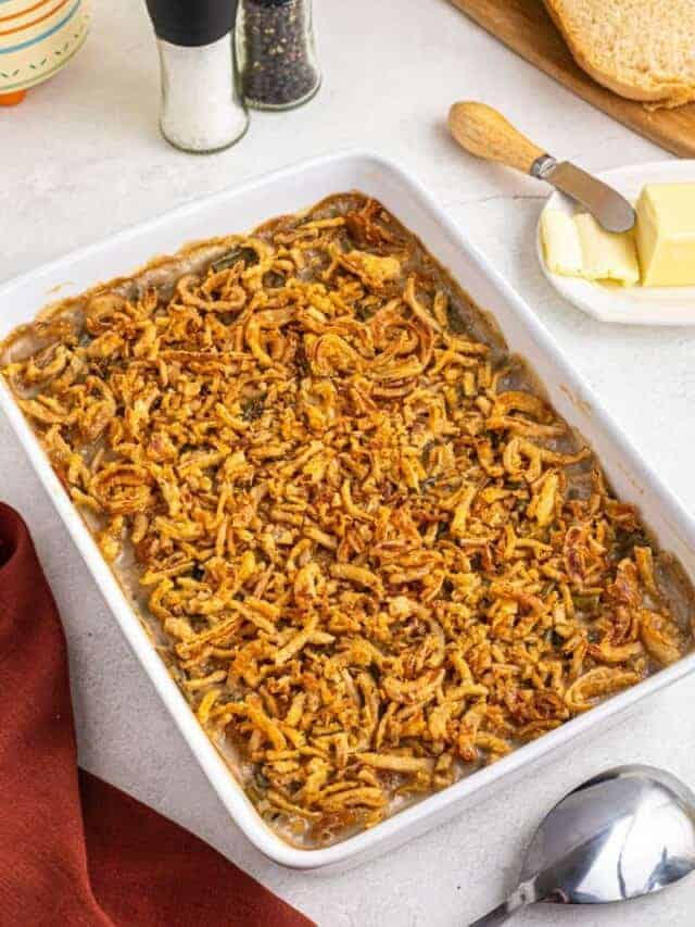 Simple Green Bean Casserole with Canned Green Beans Everyday Family