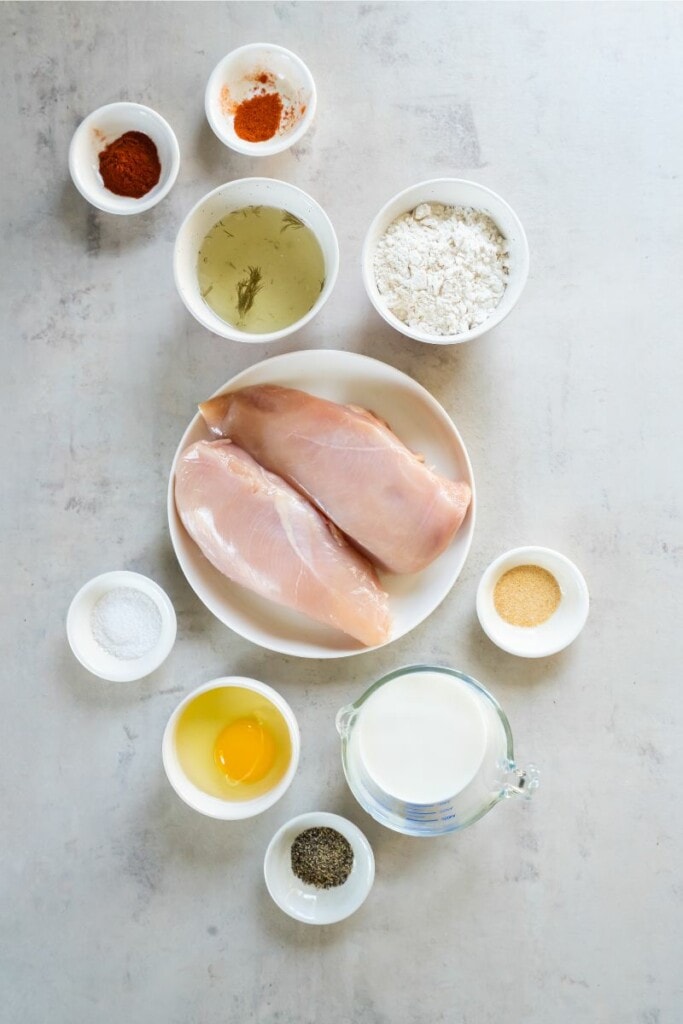 ingredients needed for air fryer chicken sandwich 