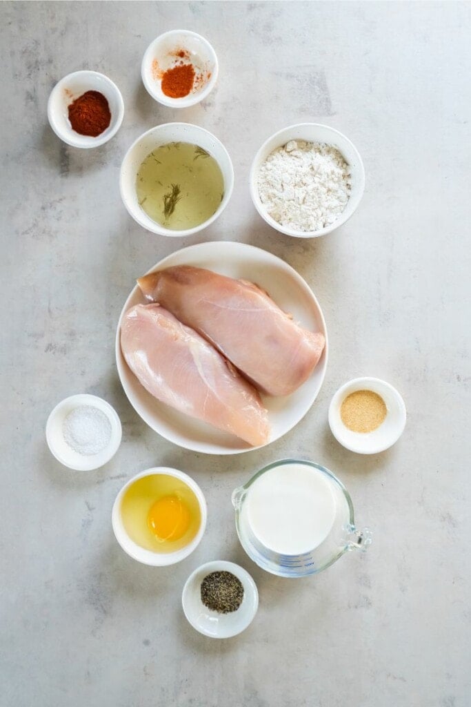 ingredients needed for air fryer chicken sandwich 