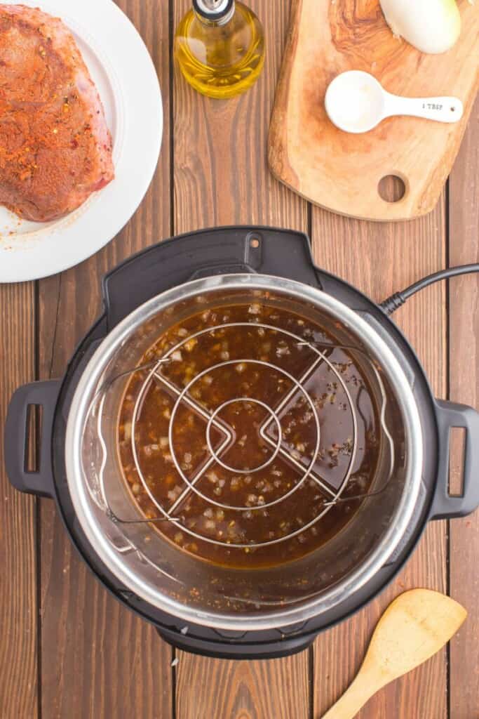 insert trivet into Instant Pot