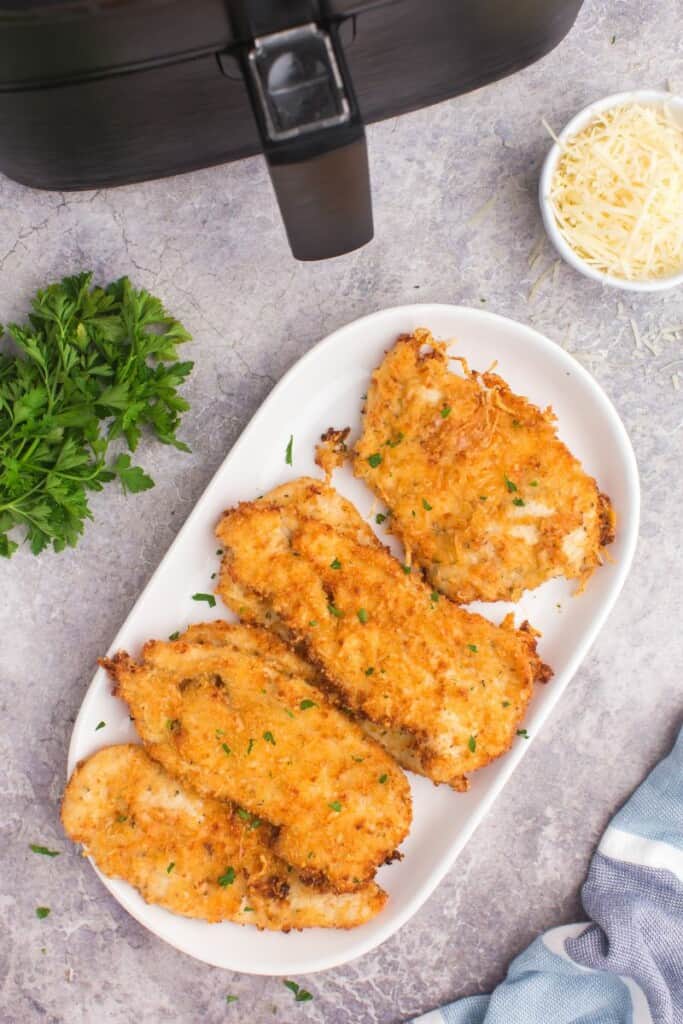 parmesan crusted chicken in the air fryer 