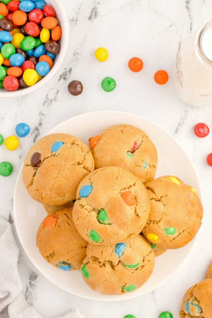 chewy peanut butter m&m cookie recipe