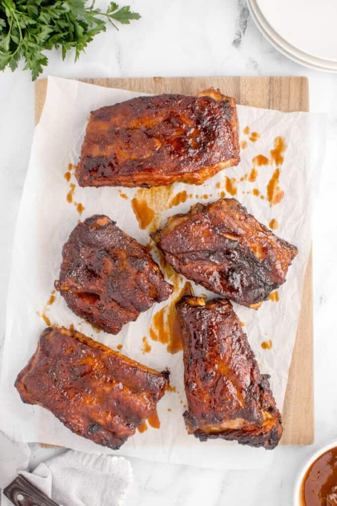 Crispy air fried BBQ spare rib recipe.