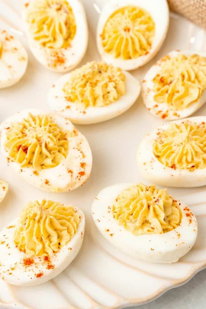 best deviled eggs on a plate 
