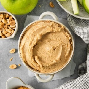Simple peanut butter snack dip.