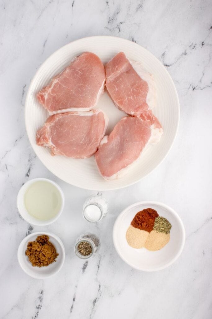 ingredients needed to make baked pork chops