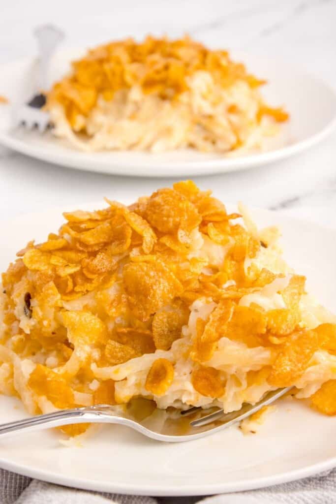 easy hash brown casserole with cornflakes