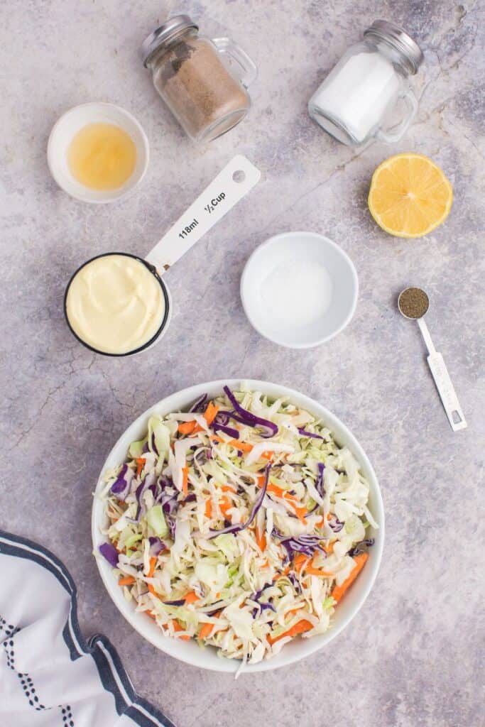 ingredients needed for coleslaw recipe