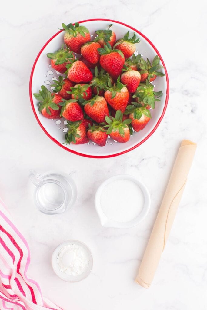 ingredients needed for fresh strawberry pie