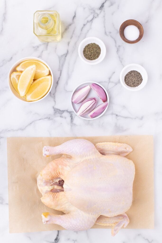 ingredients needed to make oven roasted chicken