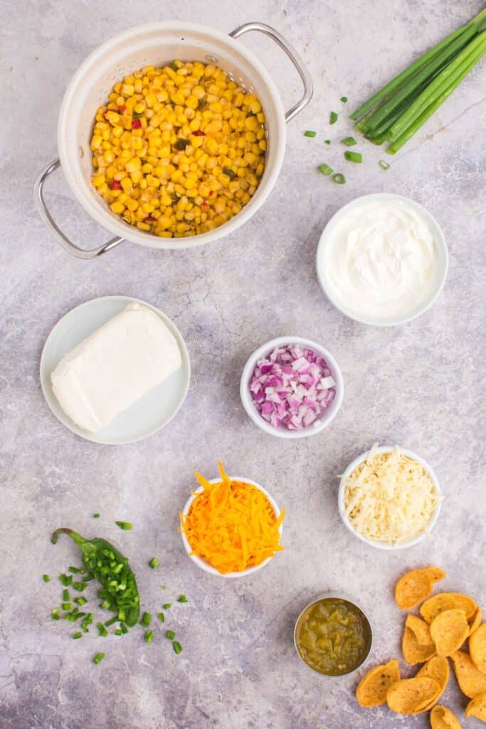 ingredients needed to make corn dip