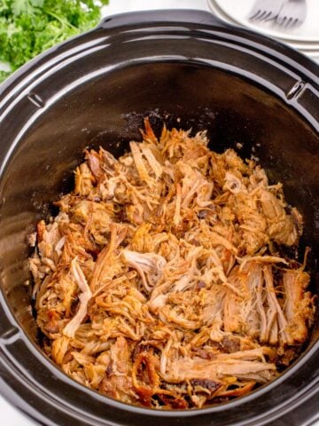 homemade pulled pork in crock pot