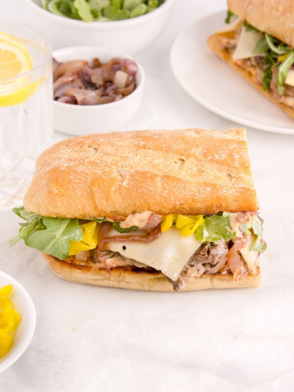 ribeye steak sandwich with chipotle mayo
