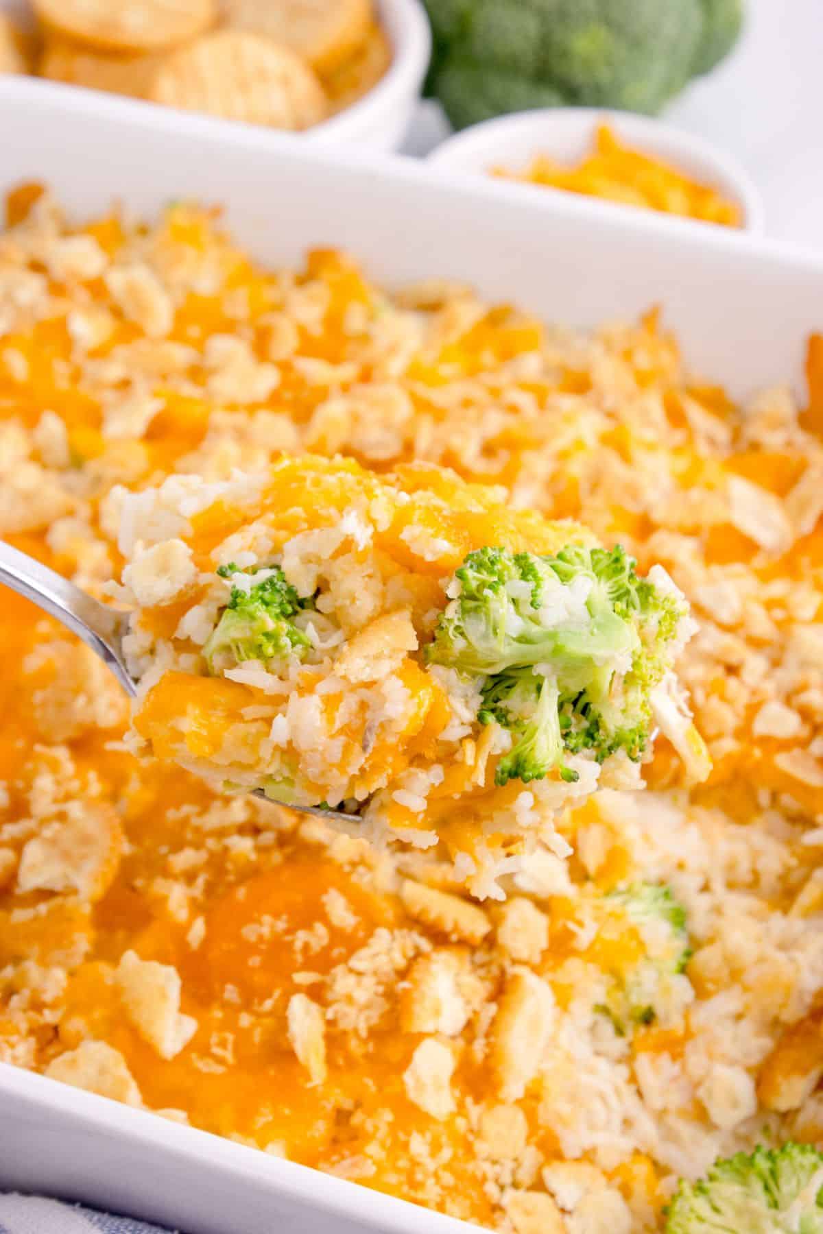 Cheesy Chicken Broccoli Rice Casserole-image