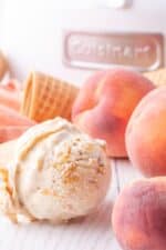 Homemade Peach Ice Cream Recipe Everyday Family Cooking homemade-peach-ice-cream-recipe-everyday-family-cooking