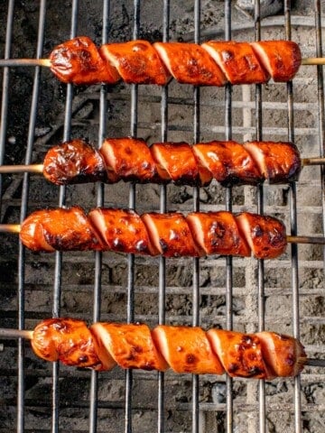 Grilled Hot Dogs